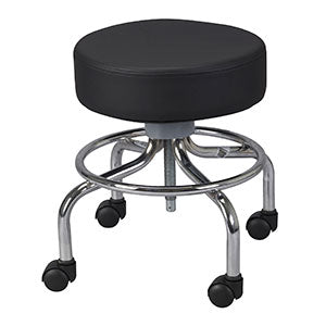 Drive Medical Wheeled Round Adjustable-Height Stool