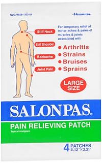 Salonpas Pain Relief 1.2% / 5.7% / 6.3% Strength Patch by Emerson Healthcare - Box of 20