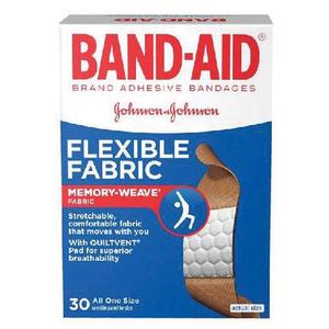 Johnson & Johnson Band-Aid Flexible Fabric Adhesive Bandages