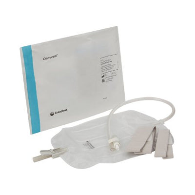 Urinary Leg Bag Conveen Security+ Anti-Reflux Valve Sterile Polyethylene / Flocked by Colopast