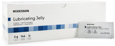McKesson Lubricating Jelly 3 Gram - Box of 144