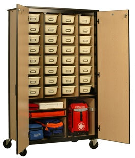 LifeSecure 72-inch SecureCage Emergency Supplies Storage System with Casters for Evacuation & Shelter-In-Place - Singles