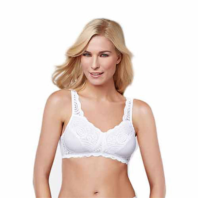 Jasmin Wire-Free Bra-White by Amoena