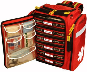 MobileAid Hi-Vis XL 200 EMS Medical Responder Backpack Kit by LifeSecure