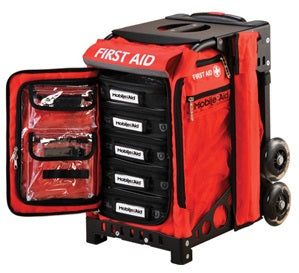 MobileAid Hi-Vis Pro 200 Easy-Roll Trauma First Aid Station by LifeSecure