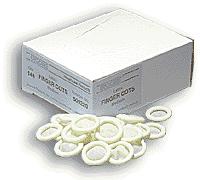 Finger Cots, Tissue Thin White Latex, Smooth Finish by Urocare