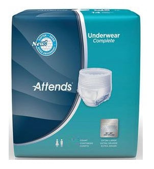 Attends Super Plus Absorbency Protective Underwears with Leakage Barriers
