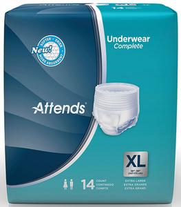 Super Plus Absorbency Protective Underwear XL (58 in to 68 in, 210-250 lbs) by Attends Healthcare