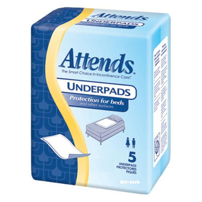 Attends Dri-Sorb Underpads, 30” X 30” by Attends Healthcare - Bag of 5