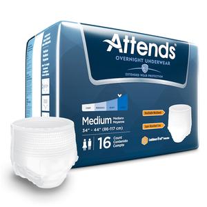 Overnight Protective Underwear with Leakage Barriers by Attends Healthcare