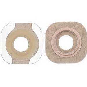 Hollister New Image Two-Piece Pre-Cut Flat FlexWear Skin Barrier with Tape Border 1-1/2" Stoma Size, 2-1/4" Flange Size - Box of 5