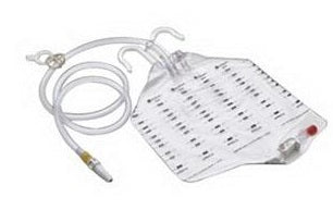 Hollister Bedside Drainage Collector System with Anti-Reflux Valve, 12 inch L, 2000mL