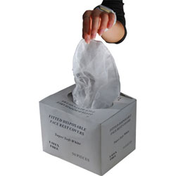 Fitted Disposable Crescent Covers, Latex Free, Box