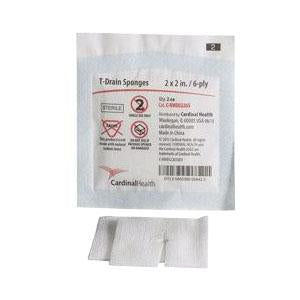 Cardinal Health 5T-Drain Sponges, 6-Ply, 2" x 2"