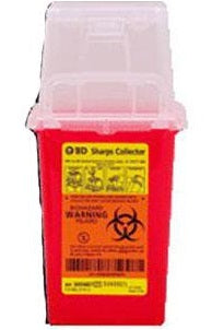 Becton Dickinson 1.5 Qt Nestable Sharps Container, 9" X 4.5" X 4"