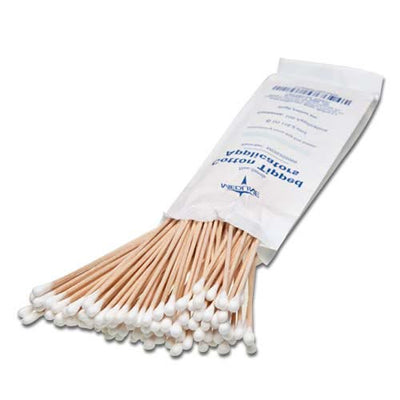 Cotton Tipped Applicator, with Wood Handle, Non-Sterile, 6"