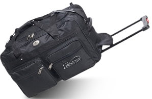 LifeSecure Easy-Roll Emergency Duffel Bag with LED Safety Signal