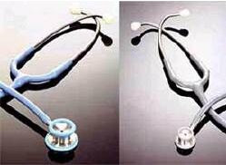 Binaural Stethoscope Adscope™ Black 1-Tube 22 Inch Dual Head