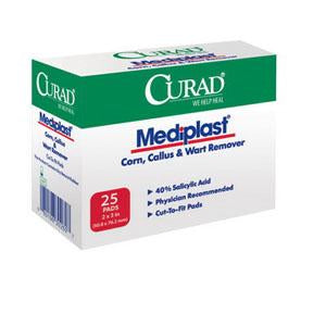 Curad 40% Salicylic Acid Plaster 2" x 3" - Box of 25