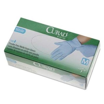 Curad Powder-free Nitrile Exam Gloves - Box of 150 - 60CUR931