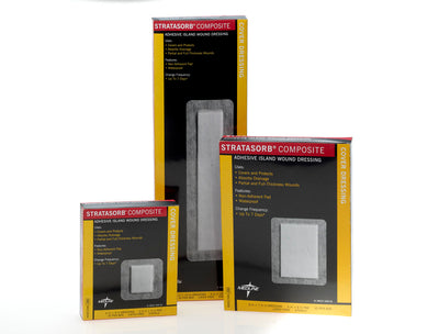 Medline Stratasorb Composite Island Wound Dressing,