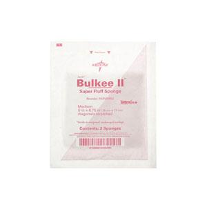 Bulkee II Super Fluff Sponge Sterile 2's, 6" x 6-3/4" - Package of 2