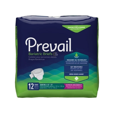 Prevail Bariatric Adult Diaper Brief XXL (62" to 73") by First Quality