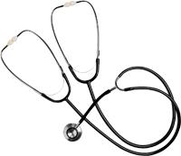 Mabis DMI Teaching Training Stethoscope, 36 inch L, Black by Briggs Healthcare - Singles
