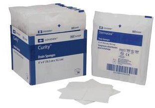 Sorb-IT Sterile Drain Sponge, 4" x 4" - Box of 50 by Covidien/Kendall