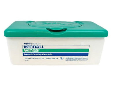 Kendall Wings Adult Wet Wipes 8-7/10" x 11-4/5" by Covidien - Package of 48