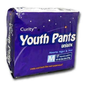 Curity™ Sleeppants™ Youth Pant Medium 45 to 65 lb - Package of 17