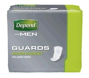 Depend Guard for Men, Maximum Absorbency, 12" by Kimberly Clark