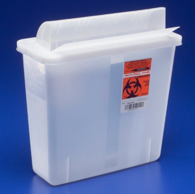 Multi-purpose Sharps Container 11H X 10.75W X 4.75D Inch 5 Quart Translucent by Covidien