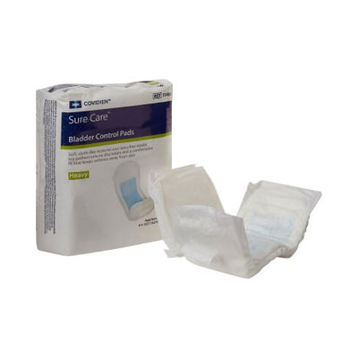 Bladder Control Pad Sure Care Heavy Absorbency Polymer Core One Size Fits Most by Covidien