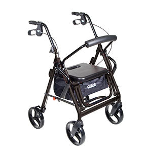 Drive Medical Duet Transport Wheelchair Walker Rollator