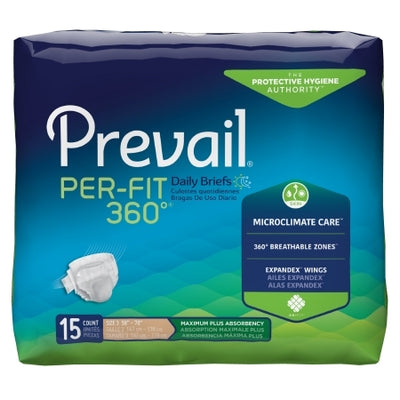 Prevail® Per-fit360° Adult Brief, Size 3 XL (58 to 70 Inches)