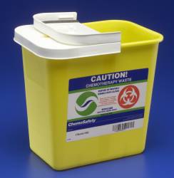 ChemoMax Chemotherapy Sharps Container 1-Piece Yellow Base by Covidien