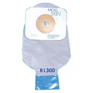 One-piece Drainable pouch Cut to fit MicroSkin, 1-1/2, 11" Stoma opening - Box of 10