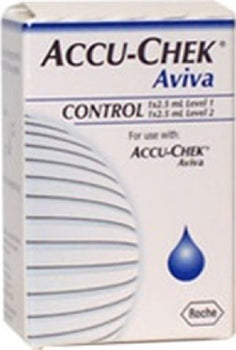 Accu-Chek Aviva Control Solution 2-1/2mL, High/Low Level by Roche Diagnostics