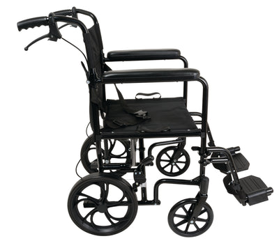 Aluminum Transport Chair with 12-Inch Wheels