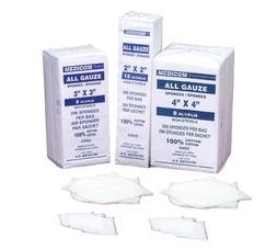 AMD Ritmed Premium Gauze Sponge 4" x 4" 12-Ply - Package of 200