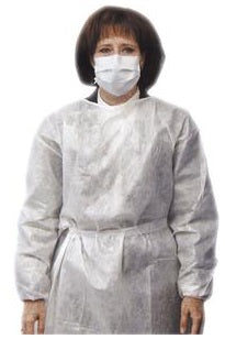 Impervious Gown Regular, White - Package of 10