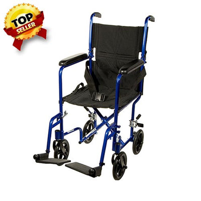 Drive Medical Aluminum Lightweight Transport Wheelchair