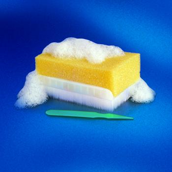 Scrub Brush E-Z Scrub Polyethylene Green