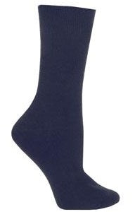 SensiFoot™ Crew-High Diabetic Socks Small Navy 6" to 8" Men's, 7" to 9" Women's - Pair