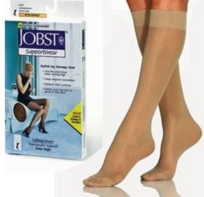 Women's Ultrasheer Supportwear Knee-High Mild Compression Stockings by BSN Jobst