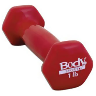 Body Sport Vinyl Dumbbell, 1 Lb