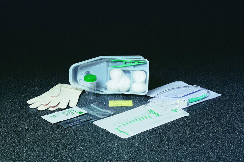 Bi-Level Tray with 16Fr Plastic Catheter and Preattached 1000mL Collec ...