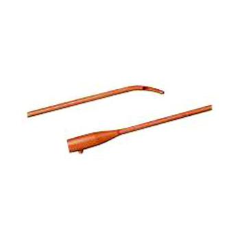 Coude Tip Tiemann Latex Urethral Catheter - Case of 12