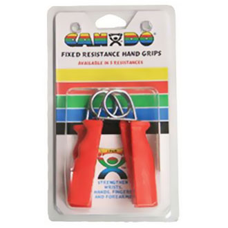 CanDo Fixed Resistance Hand Grips with Ergogrip Covers by Fabrication Enterprises - Singles
